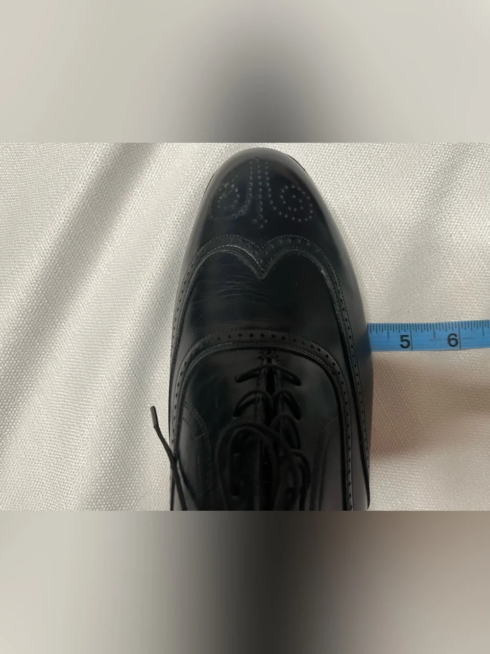 Vintage Nettleton Wingtip Leather Oxfords Fleur De Lis Medallion Brogue Rare